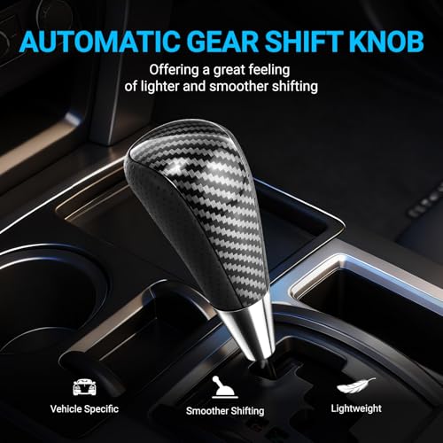 AICARS Gear Shift Knob Compatible with Toyota Corolla RAV4 Camry Sienna Land Cruiser Solara 4Runner Highlander Yaris Avalon VenzaLexus Leather Car Gear Shifter Replacement - Image 3