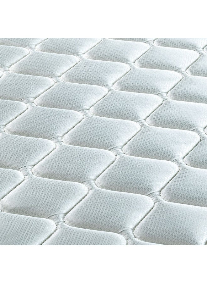 DANUBE HOME Novilla 3 Zone Pocket Spring With Side Foam Encased Mattress | Medium Firm Feel | Single Mattress | Spine Balance For Pressure Relief|W120xL200 cm|Thickness 20cm-Grey/White - Image 5