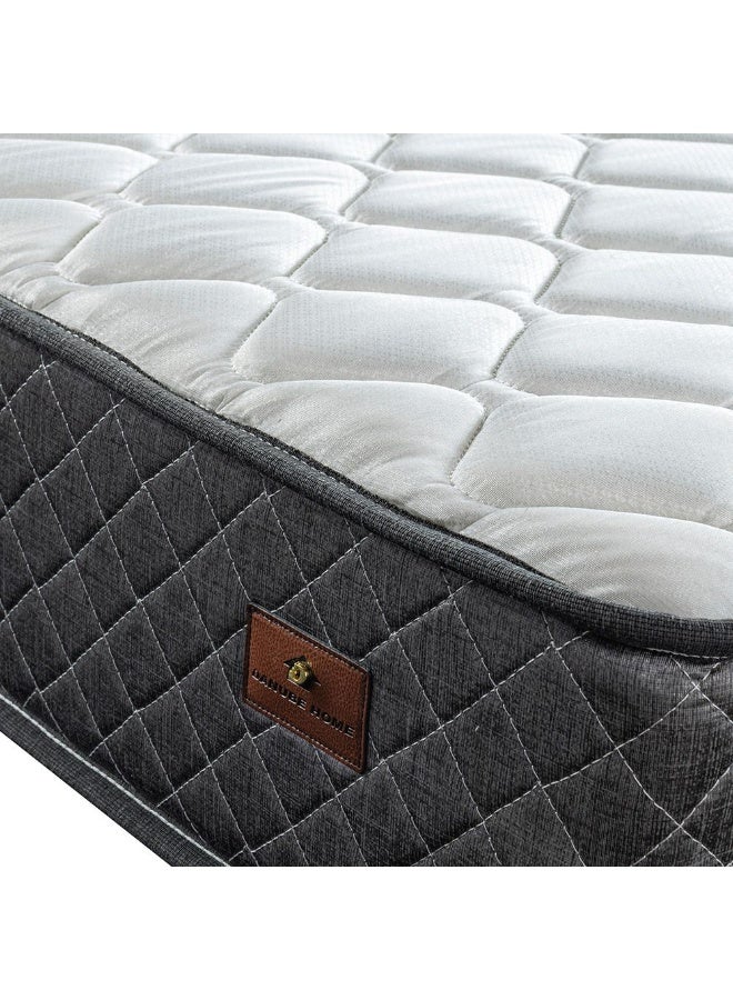 DANUBE HOME Novilla 3 Zone Pocket Spring With Side Foam Encased Mattress | Medium Firm Feel | Single Mattress | Spine Balance For Pressure Relief|W120xL200 cm|Thickness 20cm-Grey/White - Image 3