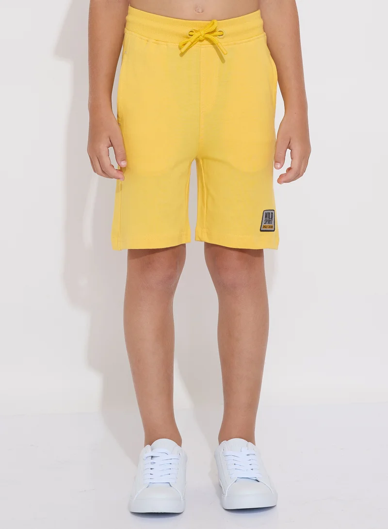 victor and jane Boys' Summer Outfit Set: 2-Piece T-Shirts & Shorts - Grey & Yellow (2-8 Years)