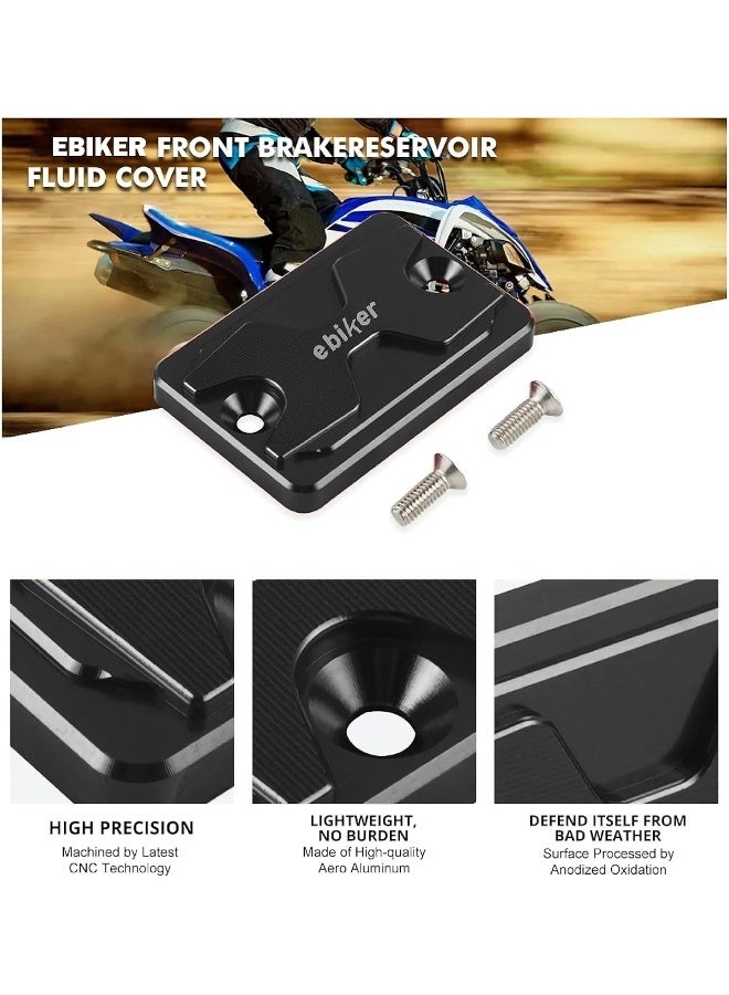 Ebiker CNC Machined Front Brake Reservoir Fluid Cover for Yamaha Raptor 700R - Image 3
