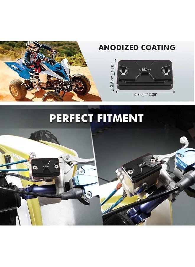 Ebiker CNC Machined Front Brake Reservoir Fluid Cover for Yamaha Raptor 700R - Image 4