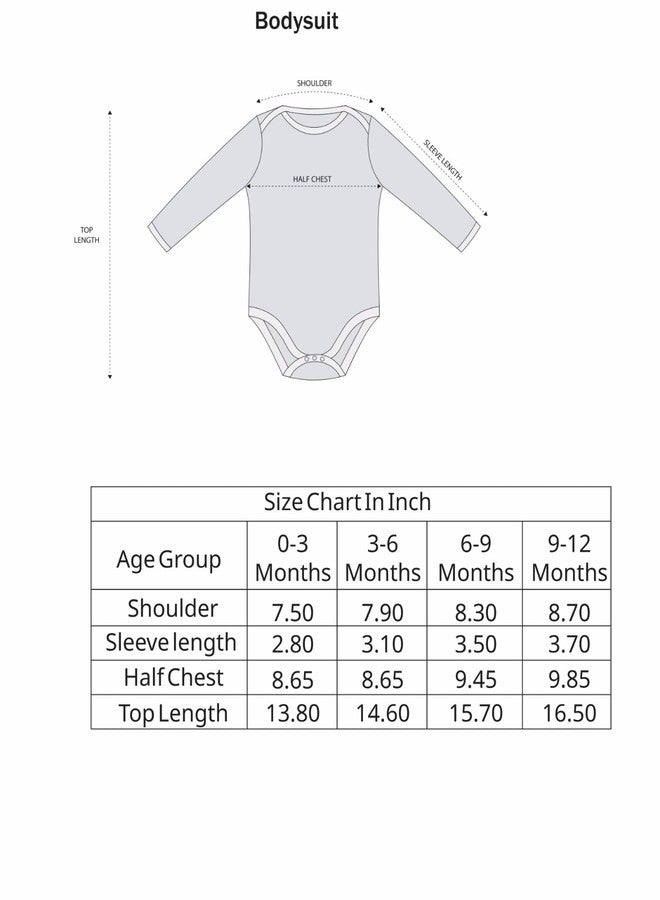 BUMZEE Blue Boys Half Sleeves Bodysuit Age - 6-9 Months (Peb8065D-blu) - Image 5