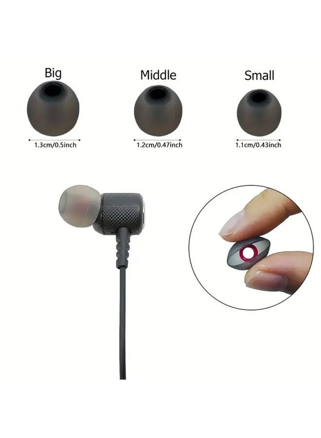 36pcs White Wireless Earphone Protective Cover Soft Gel Ear Tips Large Medium Small - Image 5