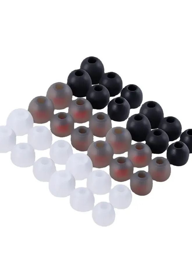 36pcs White Wireless Earphone Protective Cover Soft Gel Ear Tips Large Medium Small - Image 4