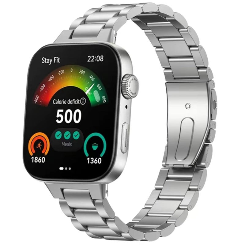 NESLIN Stainless Steel Business Strap Compatible with Huawei Watch Fit 4/4 Pro 2025/Fit 3 – Classic Adjustable Replacement Band - Image 2