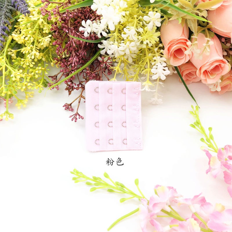 Generic [Stainless steel] small four-row buckle 6.3cm wide bra extension buckle underwear extension buckle small 3-row 4 buckle no packaging Other Colors - Image 3