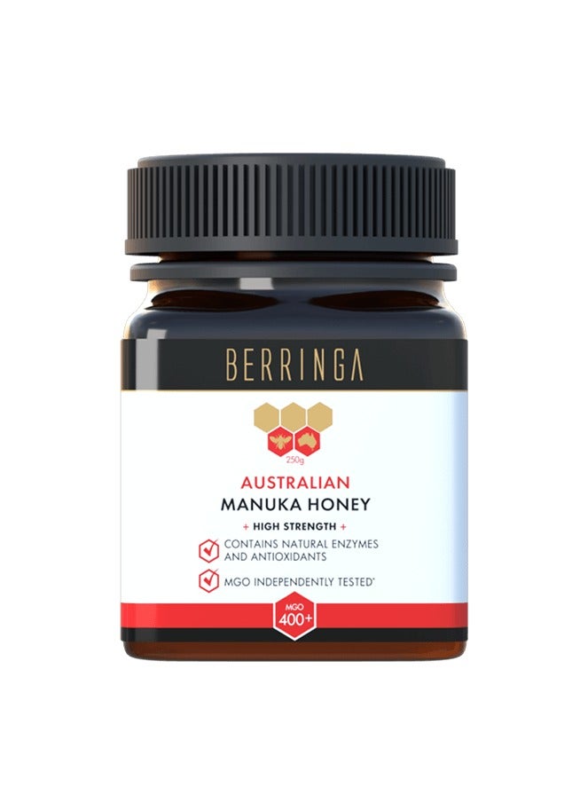 BERRINGA Australian Manuka Honey MGO 400+ – 100% Pure Raw Bioactive Honey