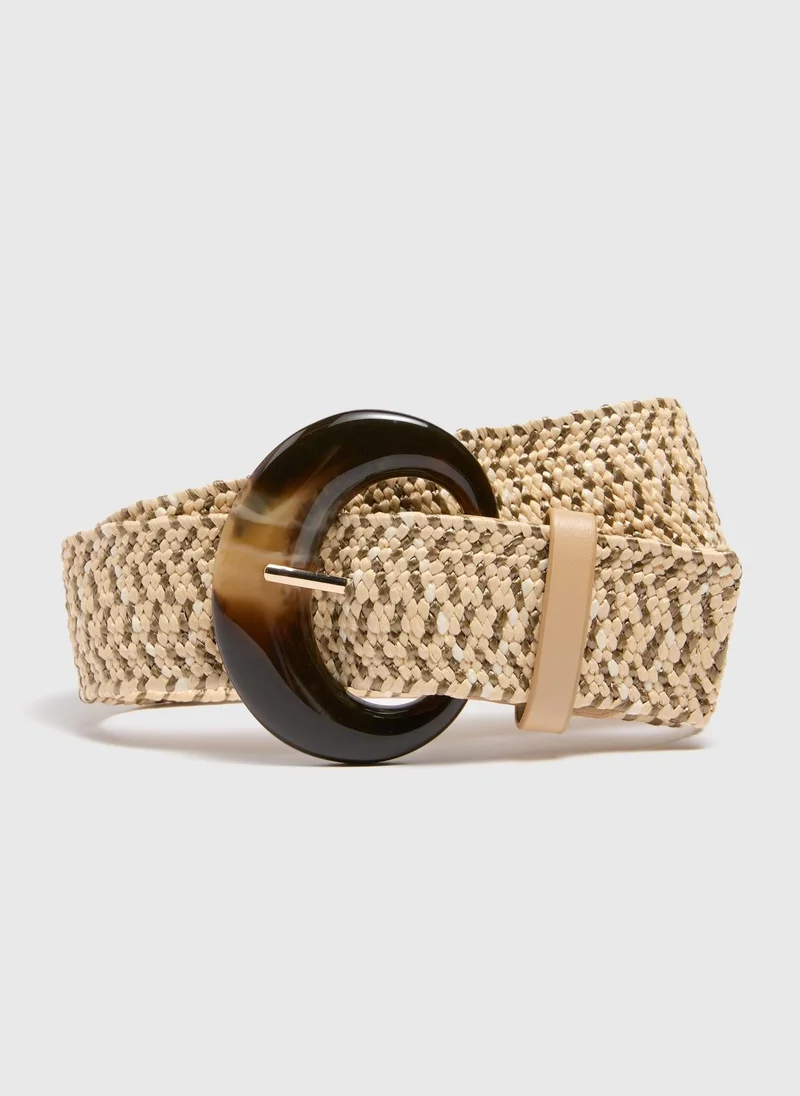 Matalan Natural Raffia Belt