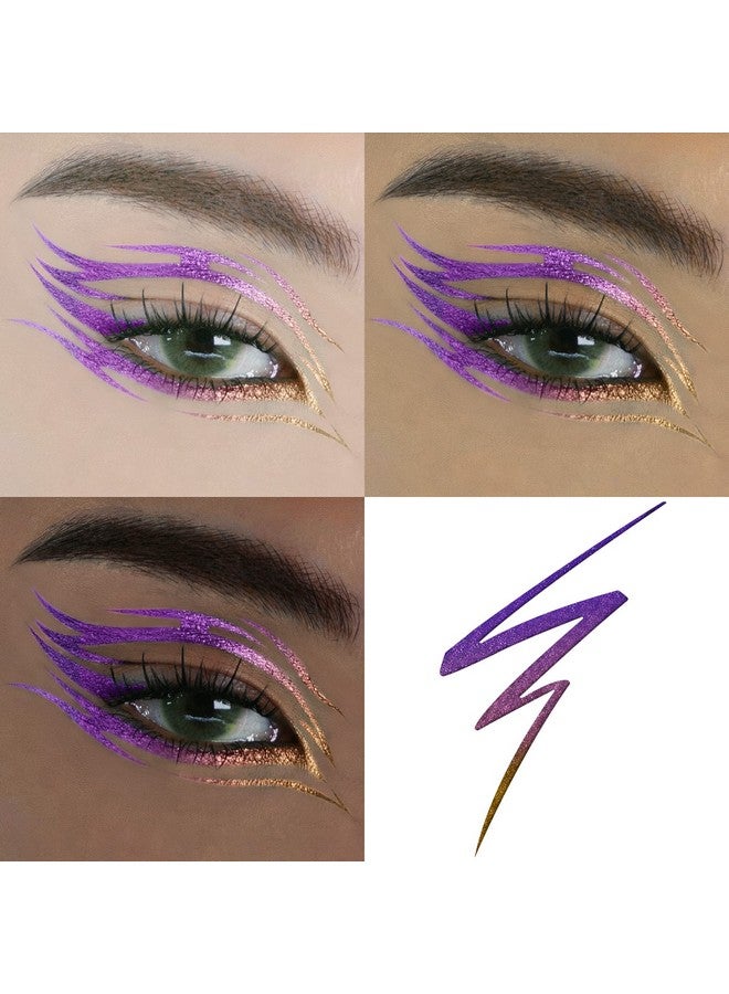 FOCALLURE Chameleon Liquid Eyeliner,Intense Color Shifting Eyeliner Pen,Metallic Multireflective Finish,Waterproof,Smudgeproof,Ultrafine Tip,Metal Love - Image 3
