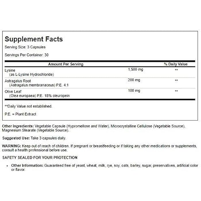 Quantum Super Immune Plus Lysine - 90 vegicaps,(Quantum Health) - Image 2