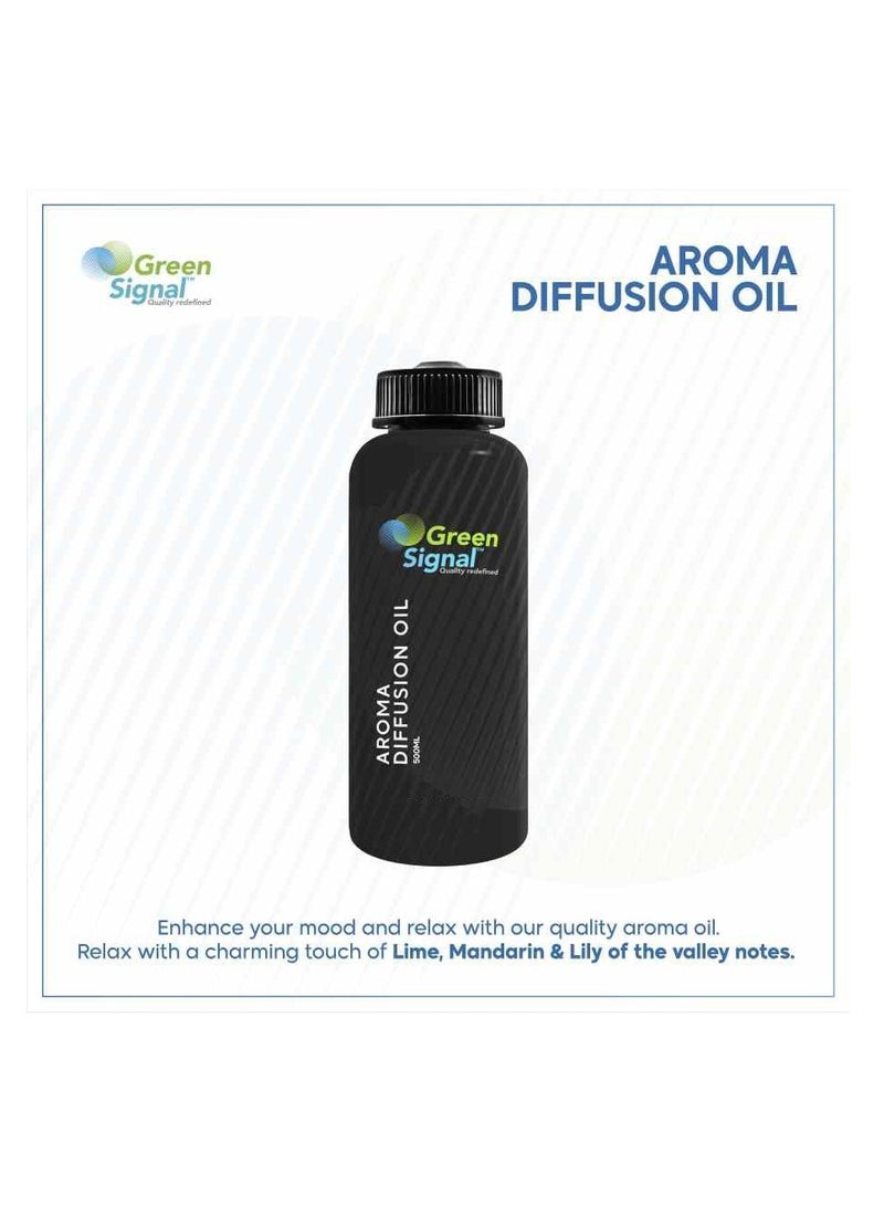 Green Signal Diffuser Aroma Oil – 500ml – Premium Sosphera Fragrance Oil – Elegant & Long-Lasting Scent  - Image 2