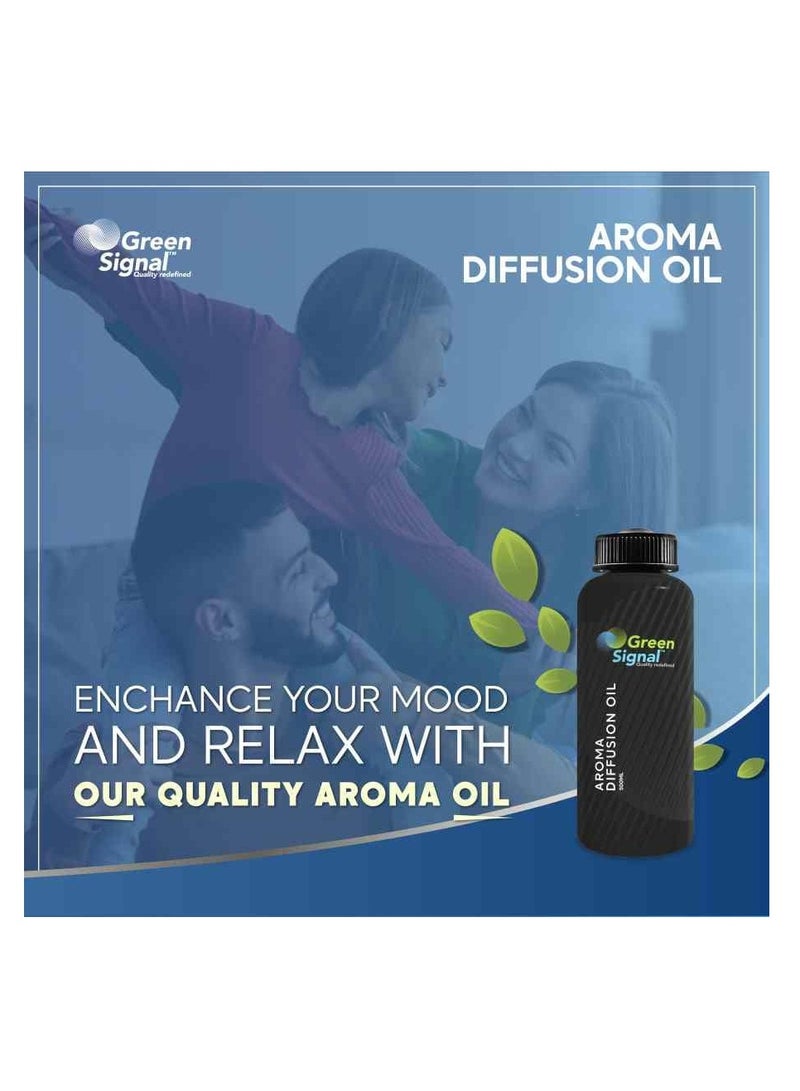 Green Signal Diffuser Aroma Oil – 500ml – Premium Sosphera Fragrance Oil – Elegant & Long-Lasting Scent  - Image 3