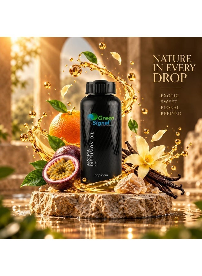 Green Signal Diffuser Aroma Oil – 500ml – Premium Sosphera Fragrance Oil – Elegant & Long-Lasting Scent - Image 3