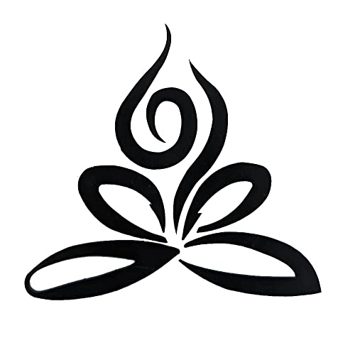 Comet Busters Beautiful Lotus Flower Black Temporary Body Tattoo Sticker (BT313) - Image 2