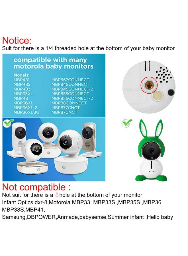 ALERTCAM Adjustable Angle Wall Mount for Arlo Baby Monitor, Motorola Baby Monitor and Most Universal Monitors Camera, Aluminum Alloy Material - Image 5