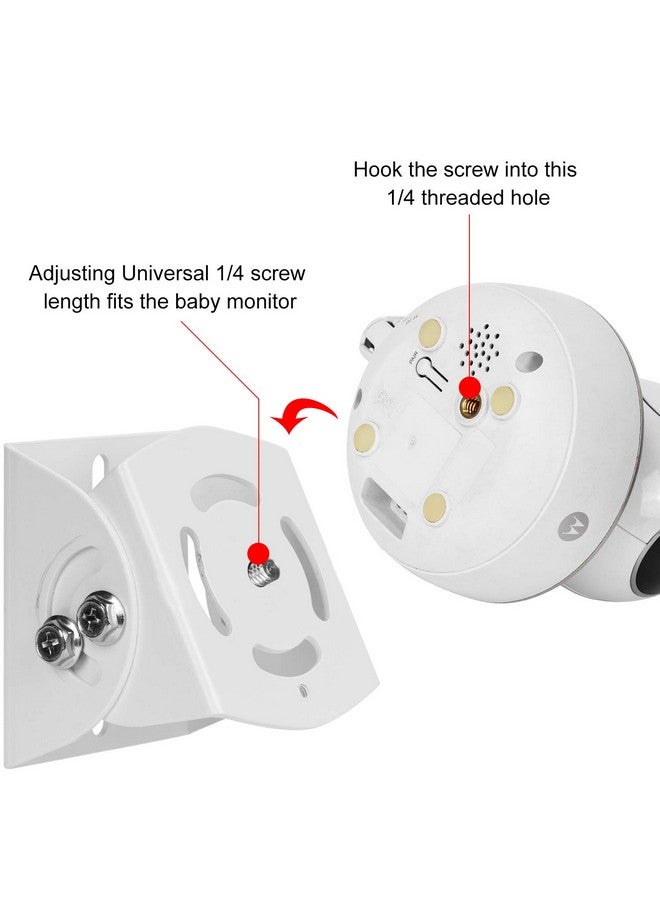 ALERTCAM Adjustable Angle Wall Mount for Arlo Baby Monitor, Motorola Baby Monitor and Most Universal Monitors Camera, Aluminum Alloy Material - Image 4