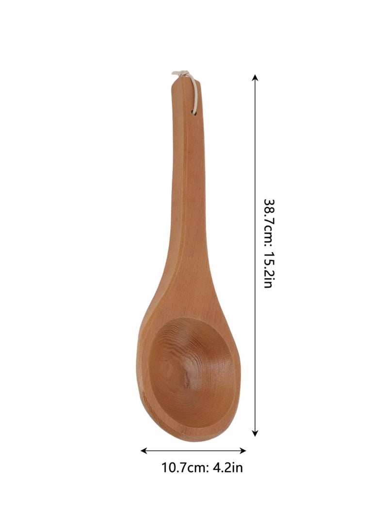 Aqua Sauna Ladle - Handmade from Canadian Red Cedar Wood - 100 ML Capacity Spoon - Image 2