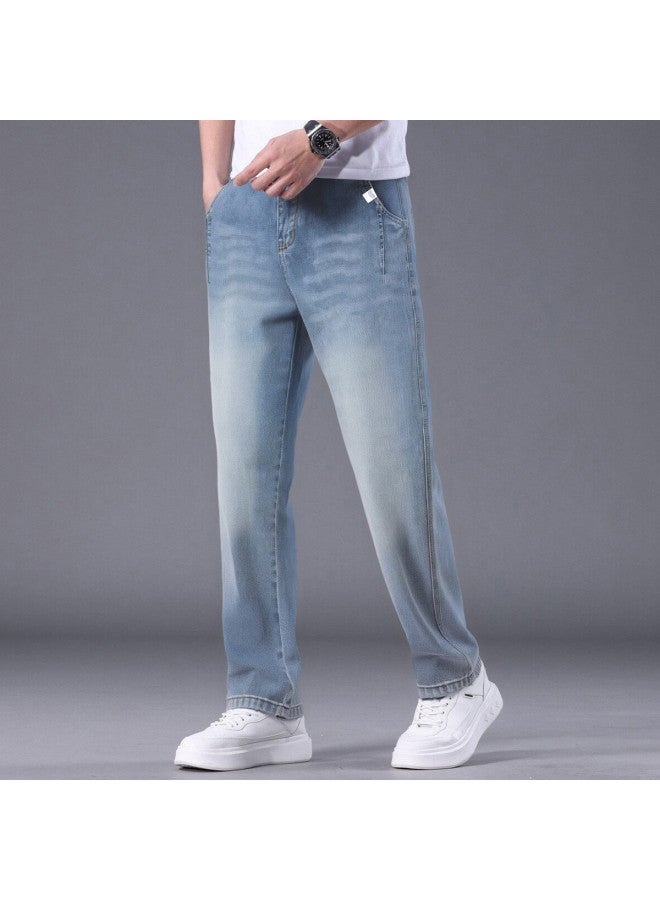 FOLUNSI men's Jeans - Soft, Comfortable, Casual Versatile Slim Straight Pants - Image 3