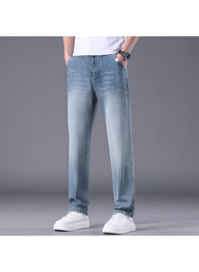FOLUNSI men's Jeans - Soft, Comfortable, Casual Versatile Slim Straight Pants - Image 4