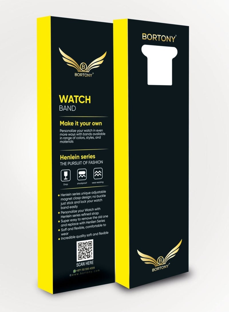 BORTONY Silicone Replacement Watch Band For Apple Series 6/5/4/3 Size 42/44mm - Image 3