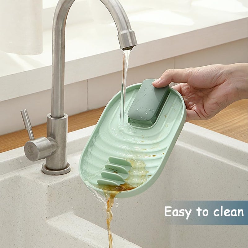 Tinsky Multifunctional Spoon Rest  2Pcs Foldable Pot Lid Holder Spoon Rest Pan Pot Cover Lid Rack Shelf Stand Holder For Stove Top Kitchen Gadgets Utensil Holder For Home Use Stove Spoon Rest - Image 5