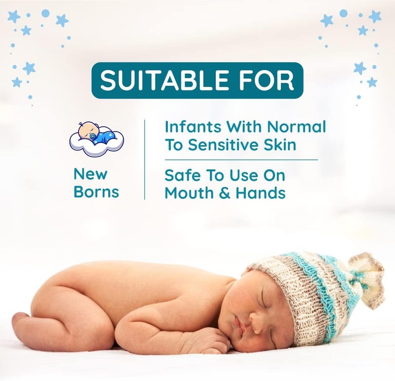 Mother Sparsh 99% Pure Water Baby Wipes - Unscented, Plant-Based, 72 pcs/pack - Pack of 2 - Image 4