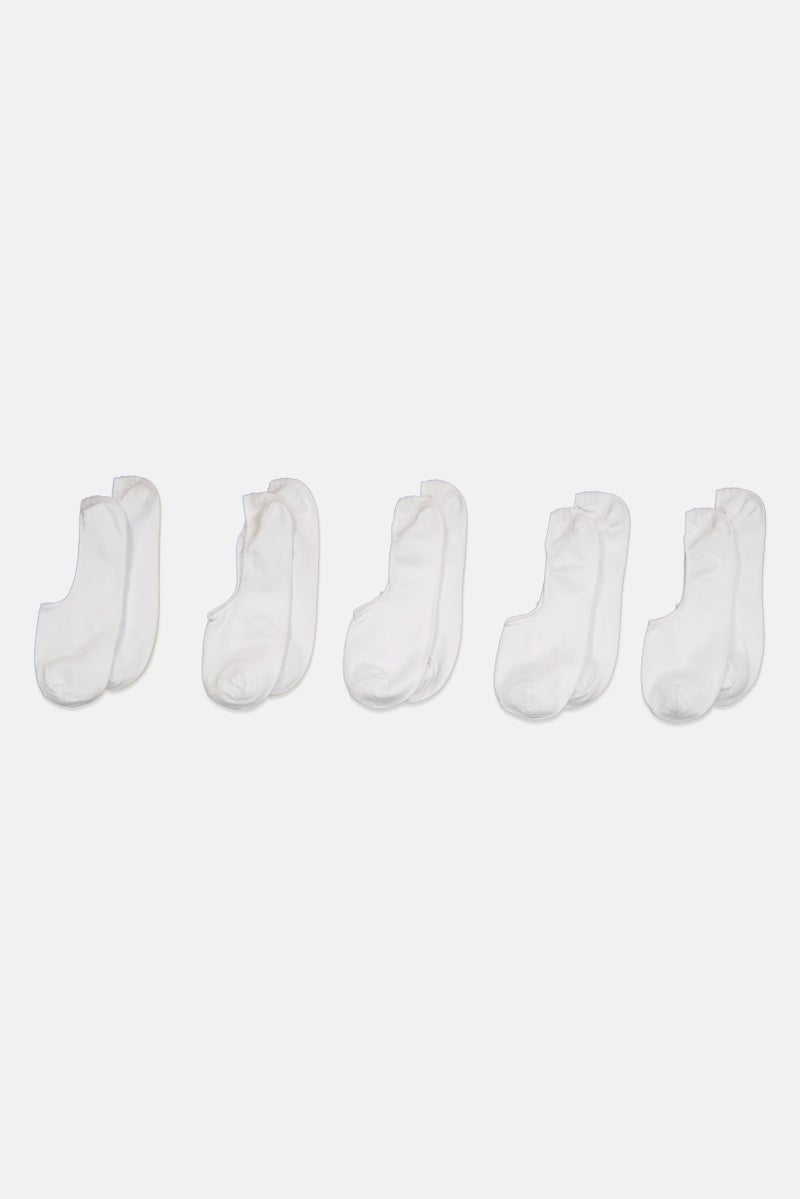 Jack Jones Men 5 Pairs Plain Socks, White - Image 1