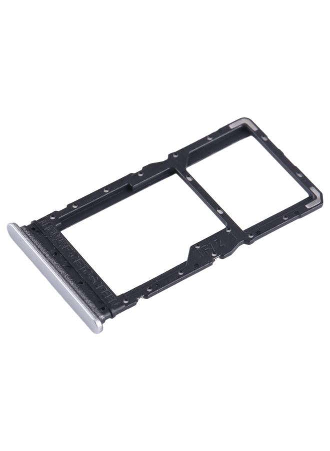 erorex For Xiaomi Redmi 12 5G SIM Card Tray + SIM Card Tray / Micro SD Card Tray (Silver) - Image 2