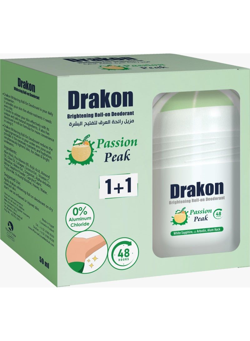 DRAKON WHITENING ROLL-ON passion peak 50ML 1+1 - Image 2