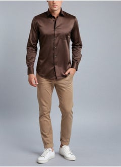 CALZADO CALZADO SHIRT GR2019- Elevate Your Style with Our Premium Satin Full-Sleeve Shirt  - Image 1