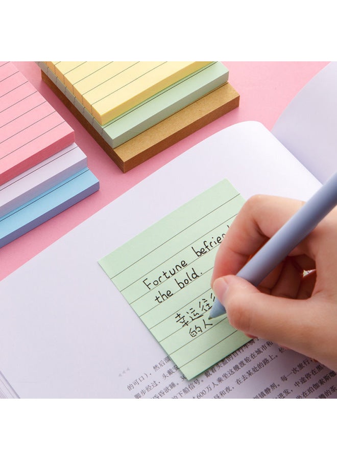 HELPS Office Color Horizontal Line Post-it Notes With Sticky Student Notes Can Tear Notes Note Notes Stationery - Image 3