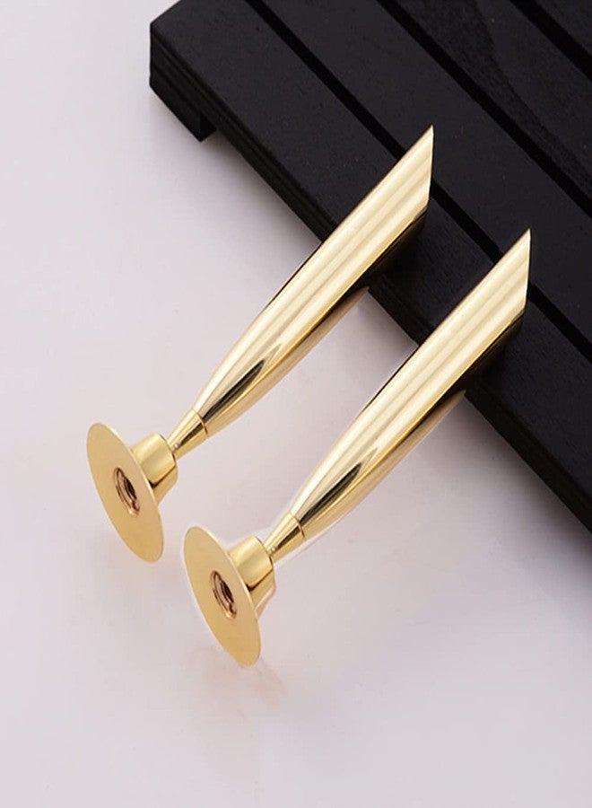 Luzen 4Pcs Desktop Pen Holder - Metal Swivel Stand with Single Pen Display, Gold and Silver - Home Office Use - Image 2