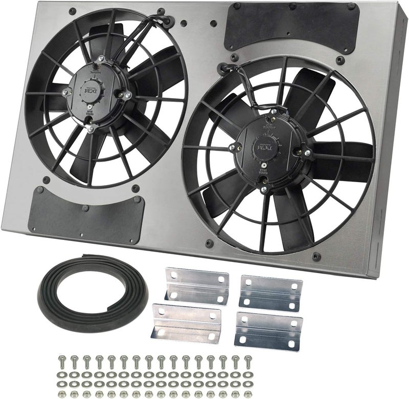 Derale Performance 16831 High Output Dual Radiator Fan Assembly - Image 1