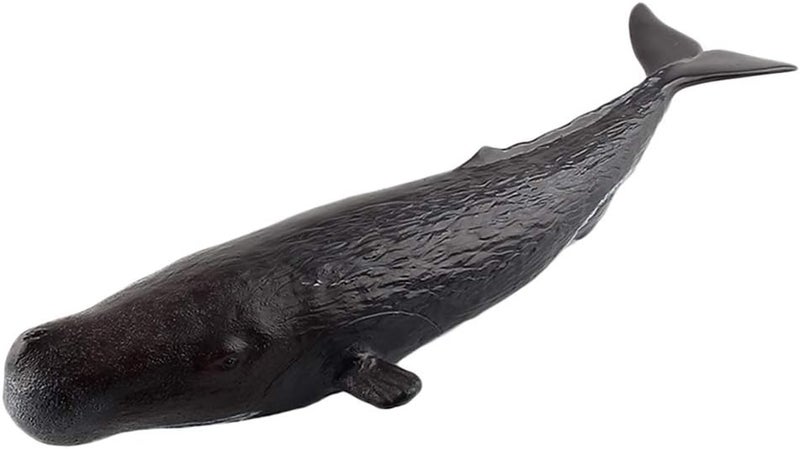klarako Sea Creature Toys Ocean Sea Animal Whale Figurines for Toddlers Kids Christmas Birthday Gift Plastic Whale Figures Set, 4 Styles  Black, Sperm Whale - Image 2