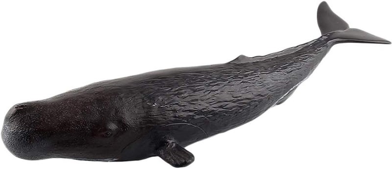 klarako Sea Creature Toys Ocean Sea Animal Whale Figurines for Toddlers Kids Christmas Birthday Gift Plastic Whale Figures Set, 4 Styles  Black, Sperm Whale - Image 1