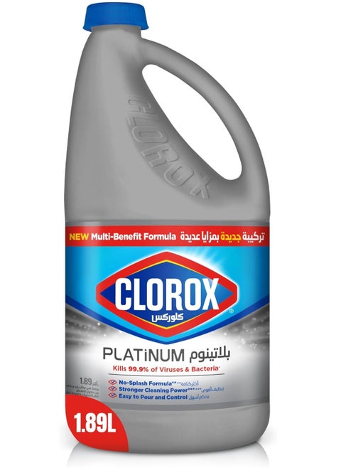 Platinum Bleach No Splash Thick Bleach Liquid Formula 1.89L