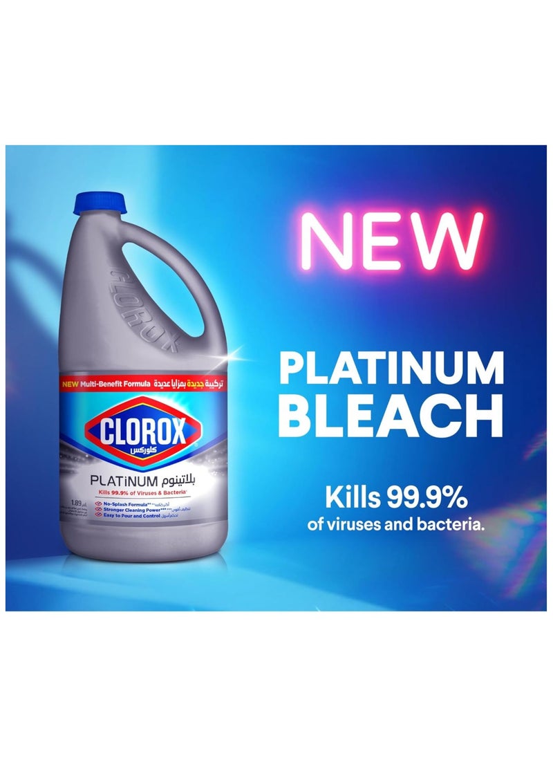 Platinum Bleach No Splash Thick Bleach Liquid Formula 1.89L