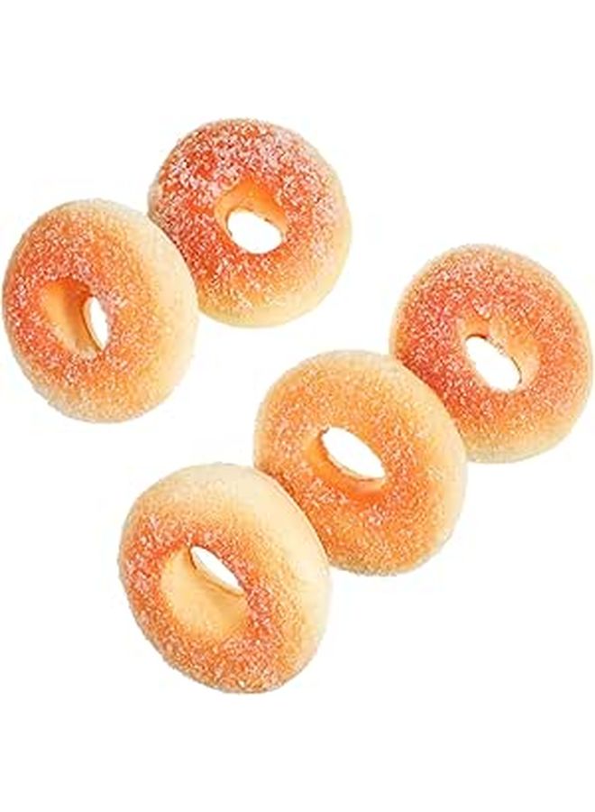 Realistic PU Simulation Donut Props 5Pcs for Photography Decoration Early Education - Image 1