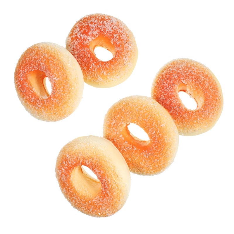 Realistic PU Simulation Donut Props 5Pcs for Photography Decoration Early Education - Image 2