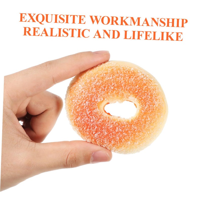 Realistic PU Simulation Donut Props 5Pcs for Photography Decoration Early Education - Image 4