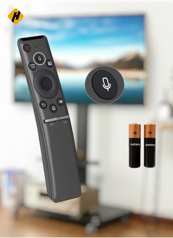 هوها - BN59-01298G Universal Pluetooth Remote Control مع الميكروفون للتلفزيون المنحني Smsung Smart Qled ، سلسلة 6/7/8 LED LCD-بطارية متضمنة - Image 1