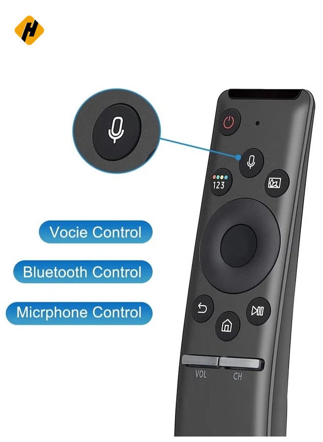 هوها - BN59-01298G Universal Pluetooth Remote Control مع الميكروفون للتلفزيون المنحني Smsung Smart Qled ، سلسلة 6/7/8 LED LCD-بطارية متضمنة - Image 1