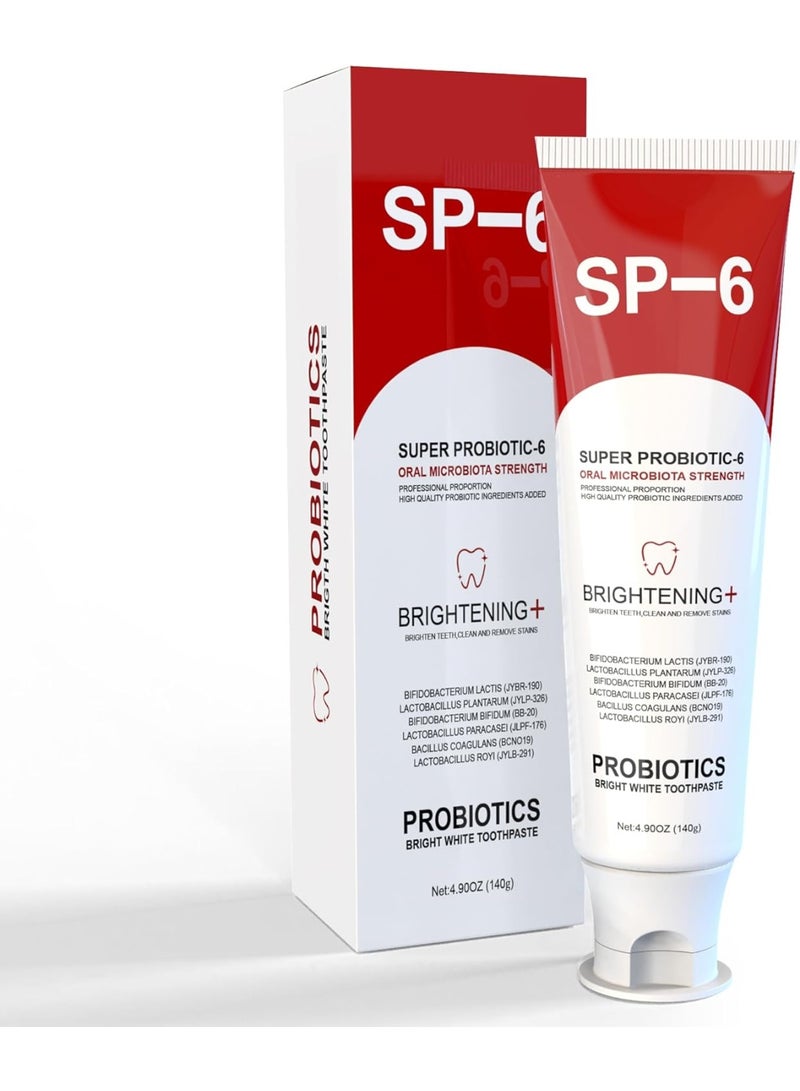 SP-6 Fresh Breath Toothpaste, SP-6 Toothpaste Whitening, SP-6 Whitening Toothpaste, SP-6 Probiotic Toothpaste for Whitening, Stain-Removing Probiotic Toothpaste, Fresh Breath Toothpaste 2pcs - Image 1
