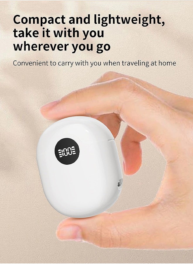 OLO - Rechargeable Hearing Aids with LED Power Display, Hearing Aid Devices with Noise Cancelling and Volume Control, Digital Hearing Amplifier for Hearing Impaired (White) - Image 1