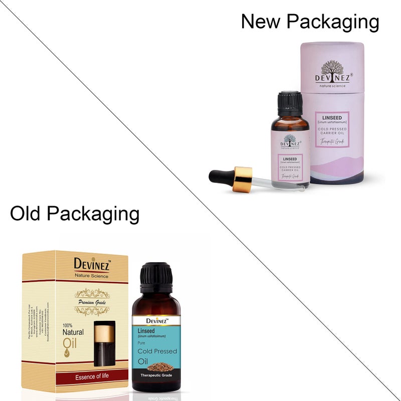 Devinez Linseed Cold-Pressed Oil, 15ml - 100% Pure Natural, Undiluted for Hair, Skin and Nails with Omega 3,6,9 from Natural ALA - Image 2