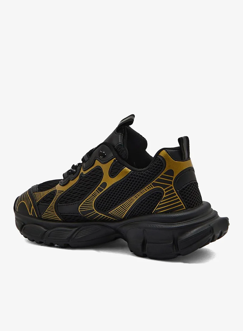 Ginger Metallic Textured Sneaker