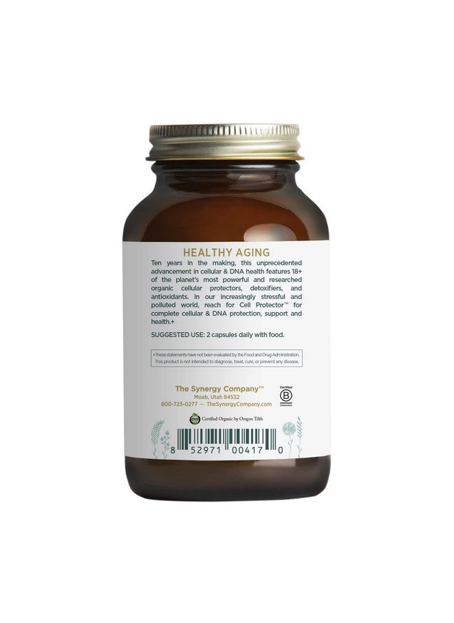 Pure Synergy - Cell Protector ; 120 Capsules ; Made With Organic Ingredients ; Nongmo ; Vegan ; Support For Healthy Aging And Dna Protection - Image 1