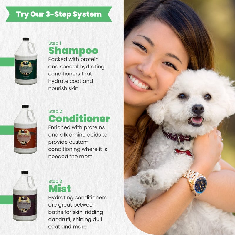 Best Shot Ultra Plenish Conditioner, Coat Release Technology, Ideal Pet Grooming Supplies, Moisturizing Conditioner for Dogs, Cats, and Horses, 1 Gallon - Image 3