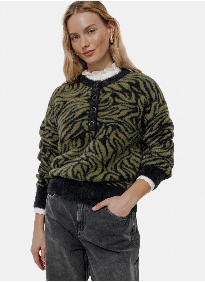 promod Round-neck fluffy knit jumper  - Image 1